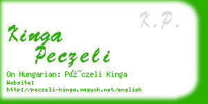 kinga peczeli business card